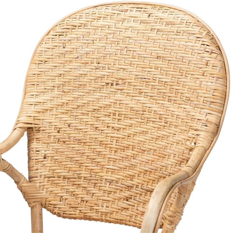 Genna Rattan Dining Chair Set Natural/Brown - bali & pari