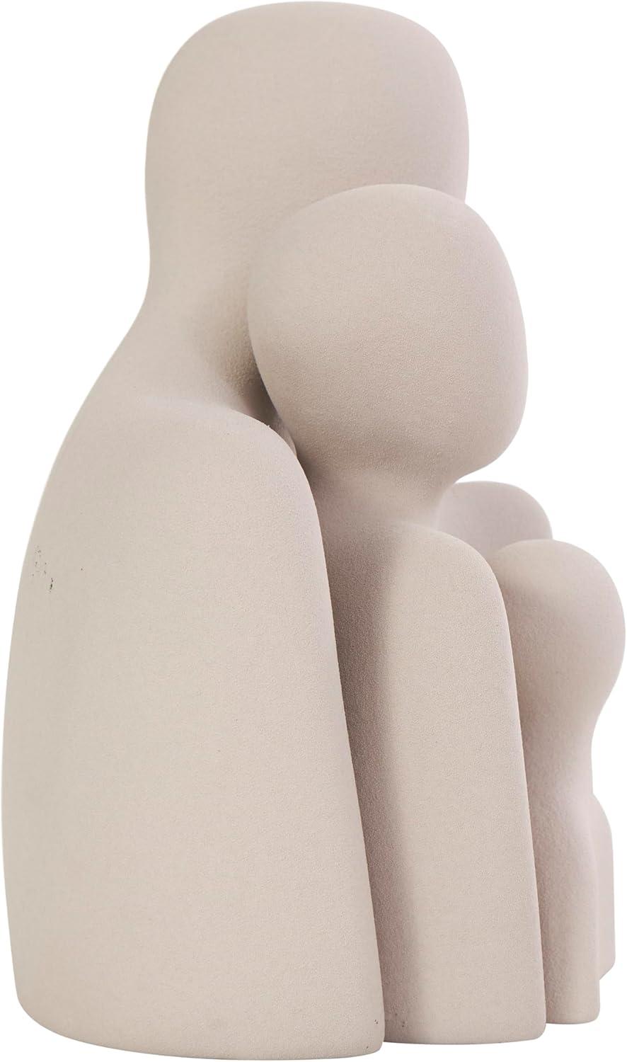 Brayden Studio® Buncie Ceramic Nesting Family People Decorative Cream Sculpture Set