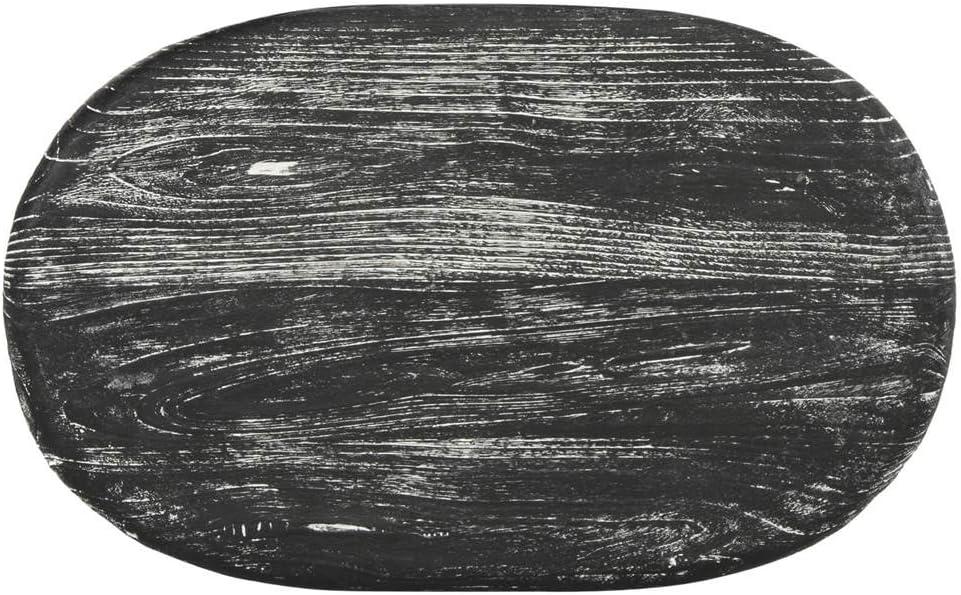 Colton Wood Bar Stool - BST1001 - Black/White Wash/Sungkai Wood - Safavieh