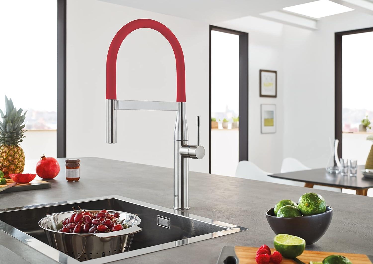 Essence New Single Handle Kitchen Faucet with SilkMove® and with Accessories