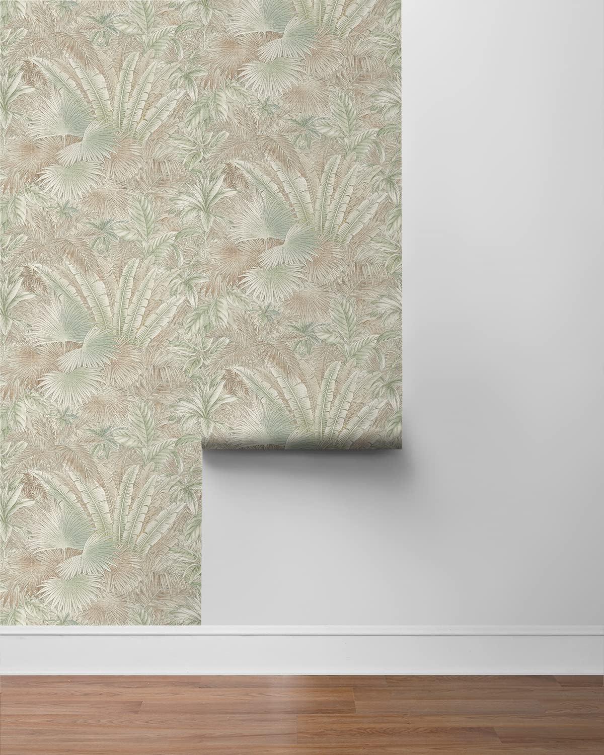 Tommy Bahama Bahamian Breeze Palm 18' L x 20.5" W Peel & Stick Wallpaper Roll