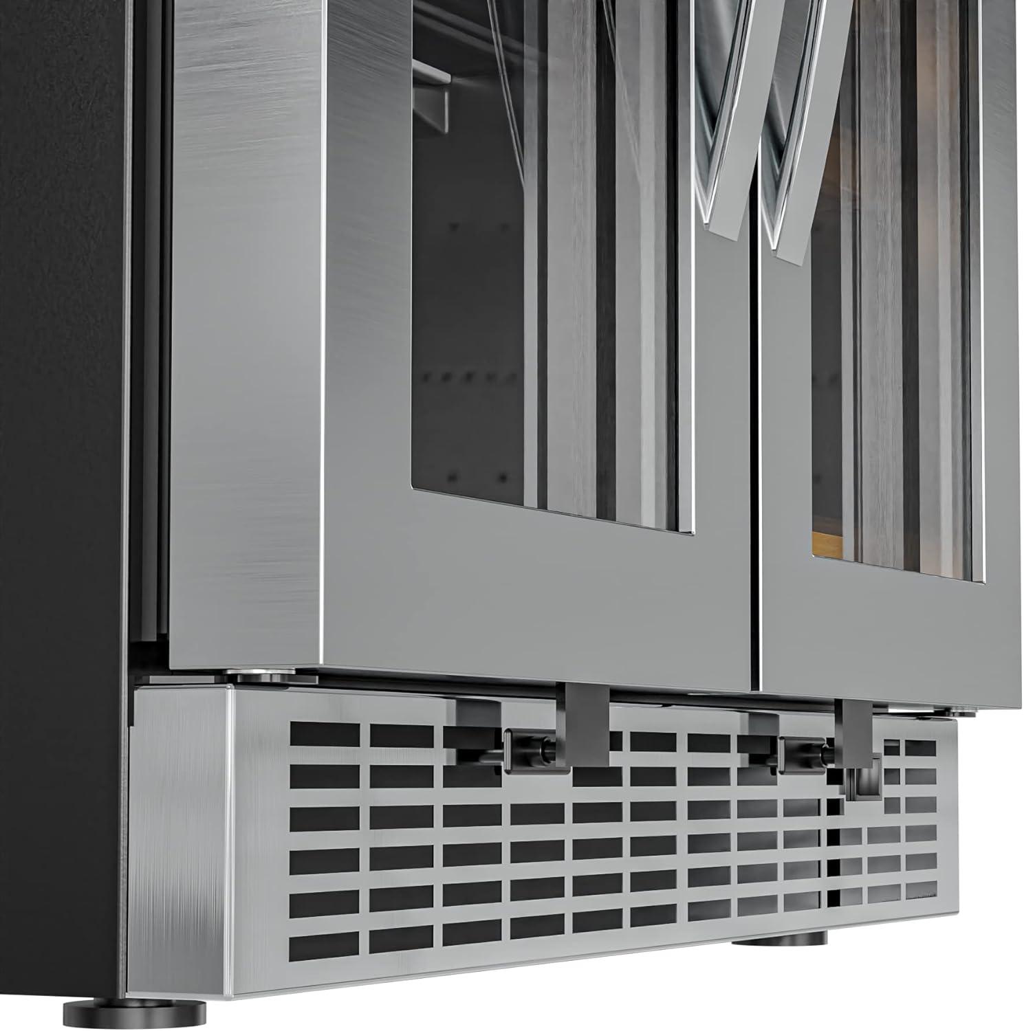 KoolMore Koolmore 24 in. Width 21 Bottles and 60 Cans Dual Zone Freestanding/Built-In Wine & Beverage Refrigerator.