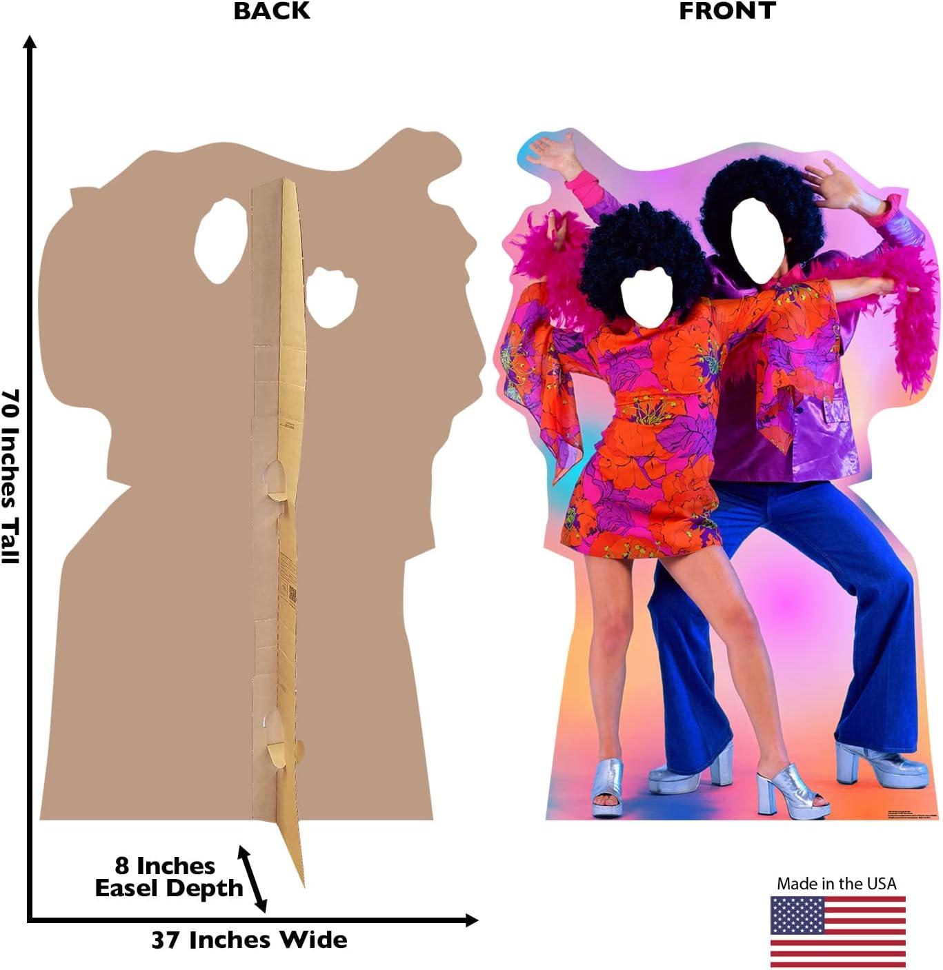 70's Dance Couple Life-Size Cardboard Standup