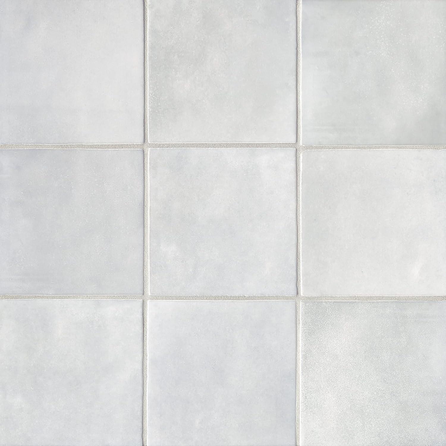 Bedrosians Cloe Gloss Ceramic Tile 5" x 5", Grey (57-Pack, 10.83 SF)