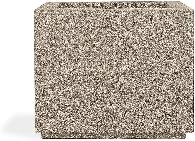 Monterrey Square 23 in. x 23 in. Sandstone Granite Composite Window Boxes & Troughs