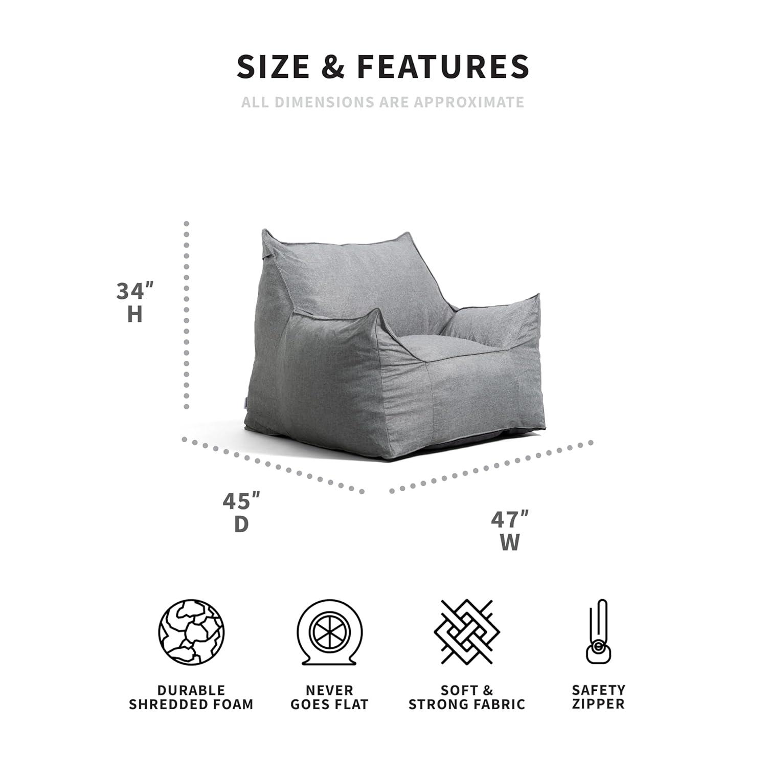 Big Joe 11'' Wide Square Pouf Ottoman & Reviews | Wayfair