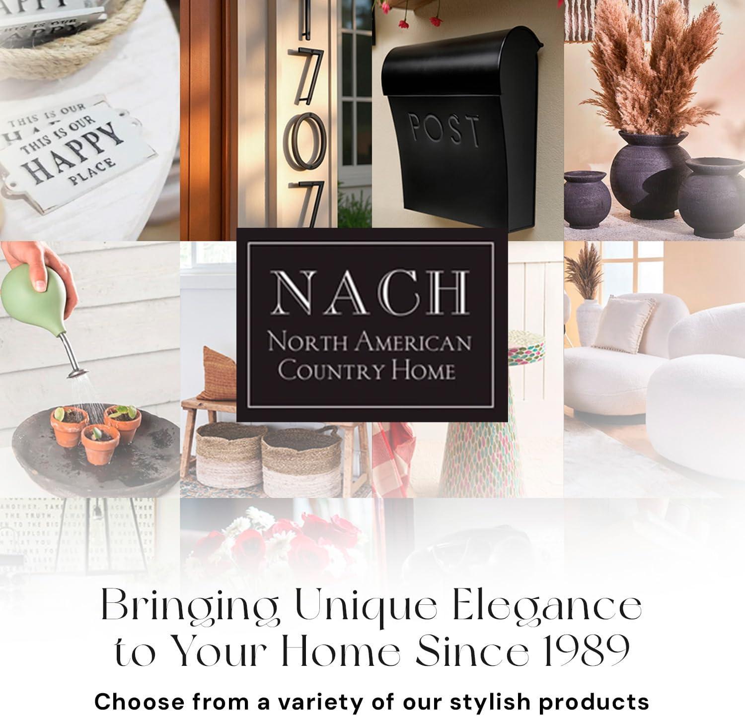 NACH Vicki Euro Farmhouse Max Water and Rust Protection Post Wall Mounted Mailbox