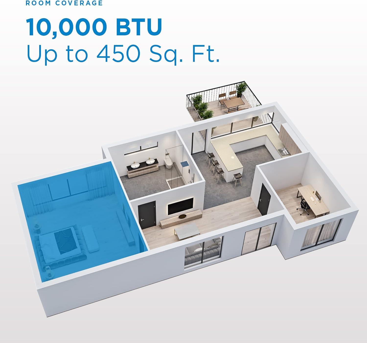 Danby 10000 BTU Energy Star Window Air Conditioner for 450 Square Feet with Remote Included