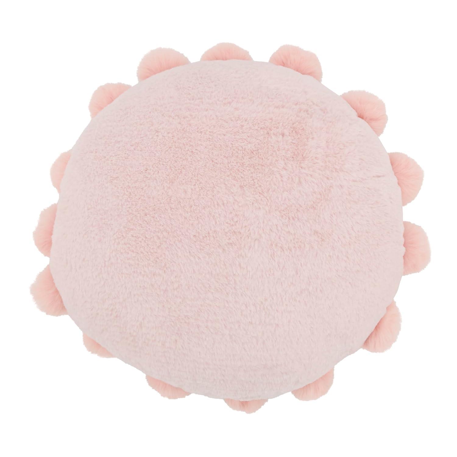 Saro Faux Rabbit Fur Collection Throw Pillow