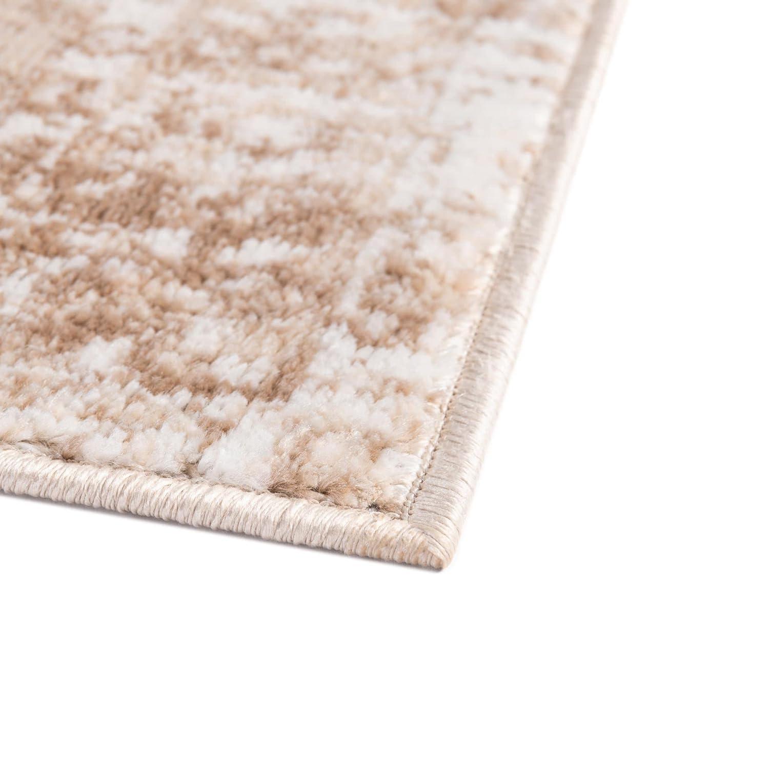 Unique Loom Oxford Collection Area Rug - Bodleian (3'  x 5' 3" Rectangle Beige/Ivory)