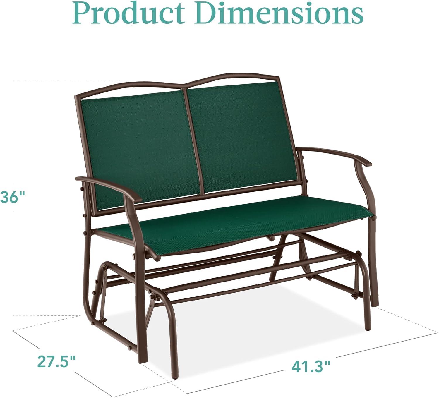 Winston Porter Nethuki Metal Outdoor Glider