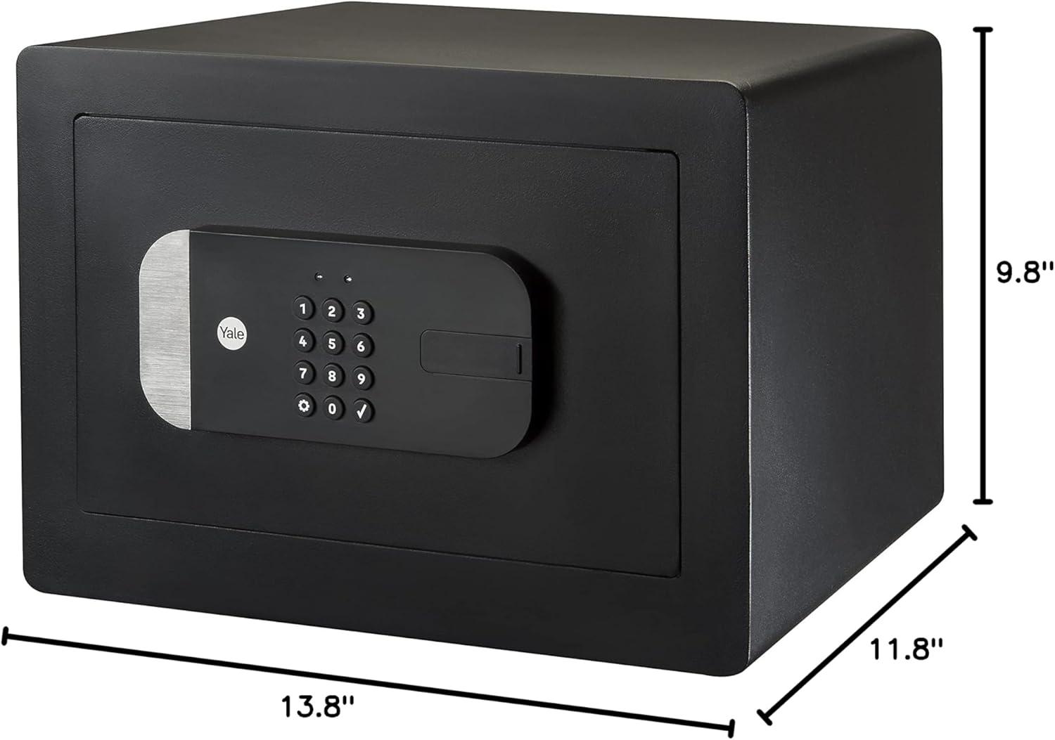 Black Medium Digital Safe with Keypad and Wi-Fi