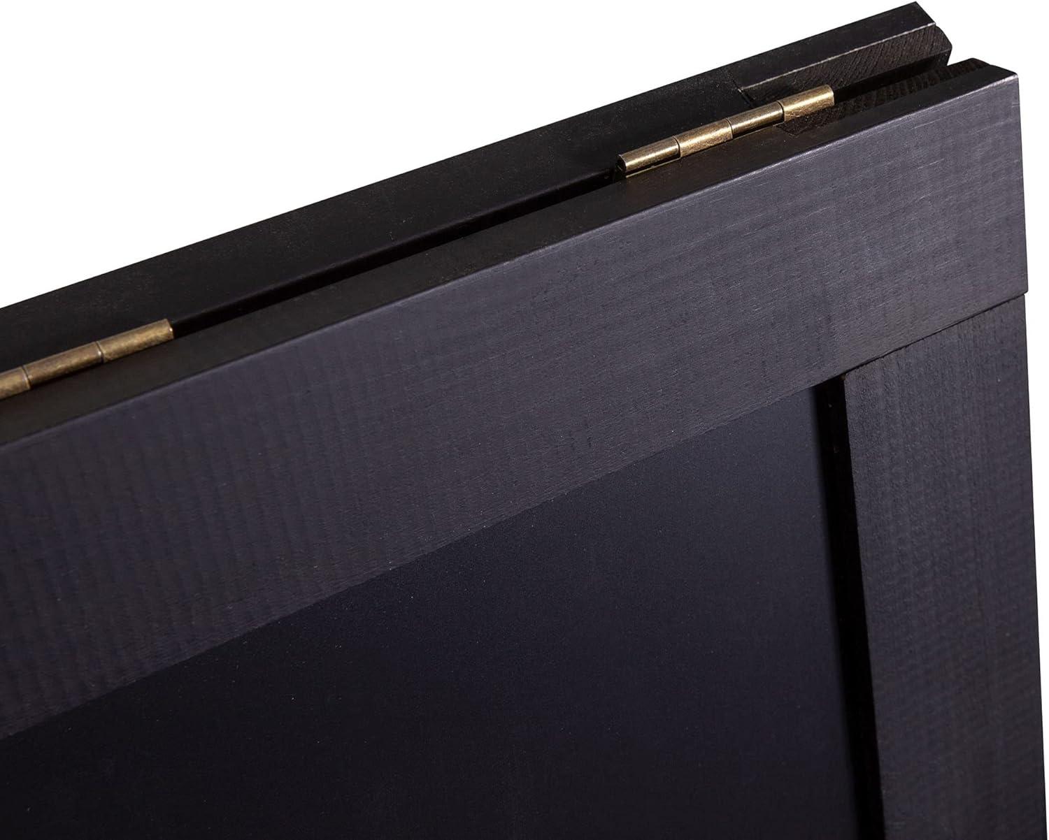 Flash Furniture Wood A-Frame Magnetic Chalkboard Set with Markers, Stencils, and Magnets