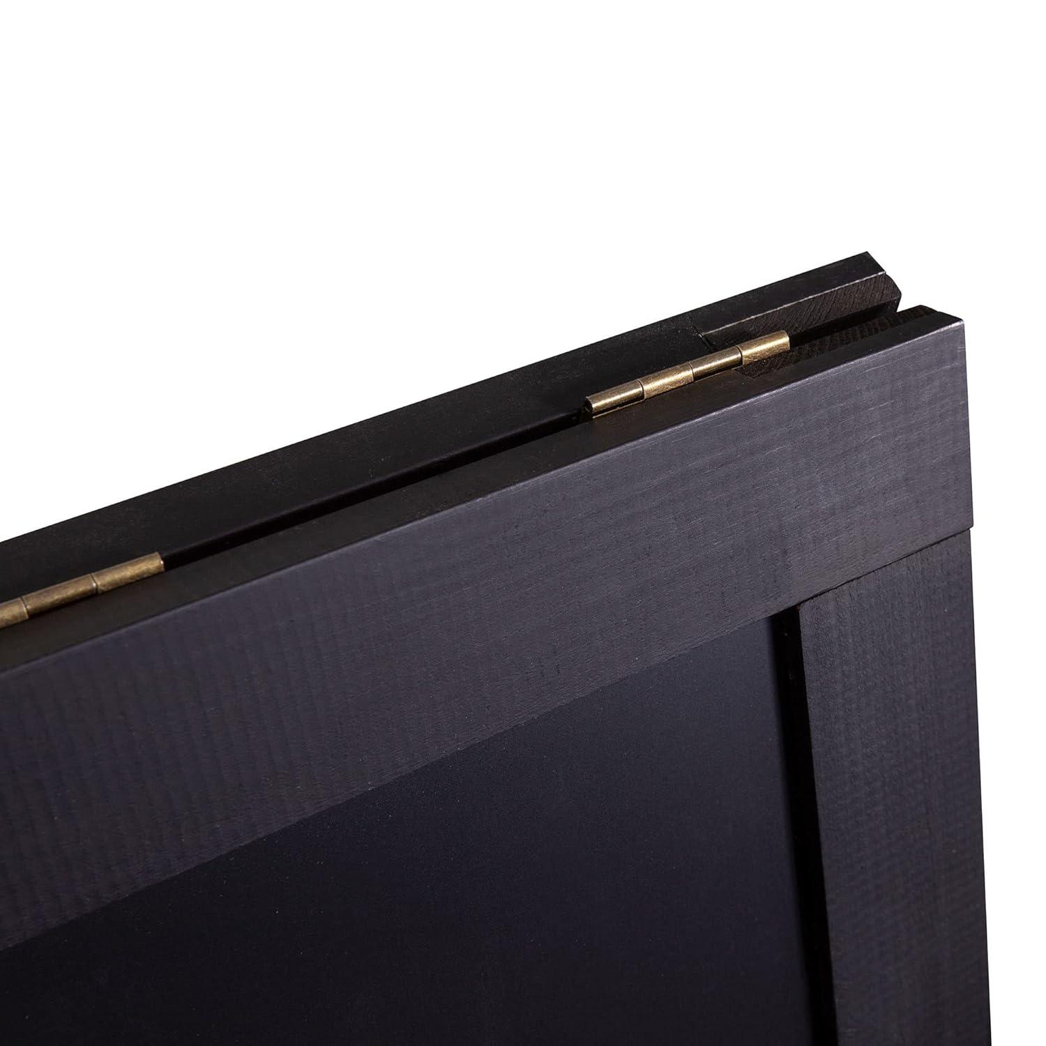 Flash Furniture Wood A-Frame Magnetic Chalkboard Set with Markers, Stencils, and Magnets