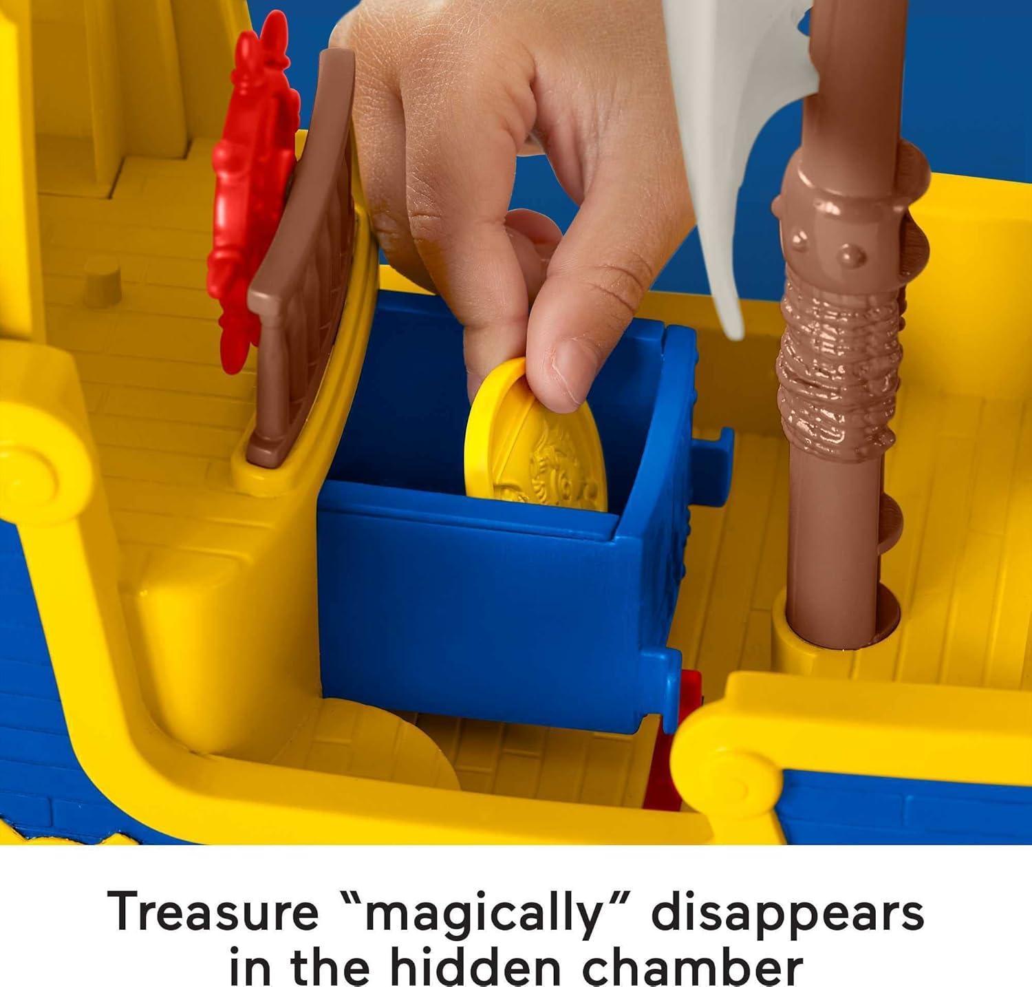 Santiago of the Seas El Bravo Pirate Ship Playset (Lights & Sounds, Frustration Free Packaging)