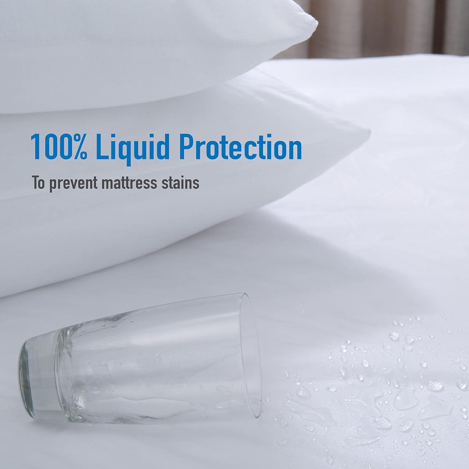 Home Details Twin Deluxe Mattress Protector with Full Zippered Encasement