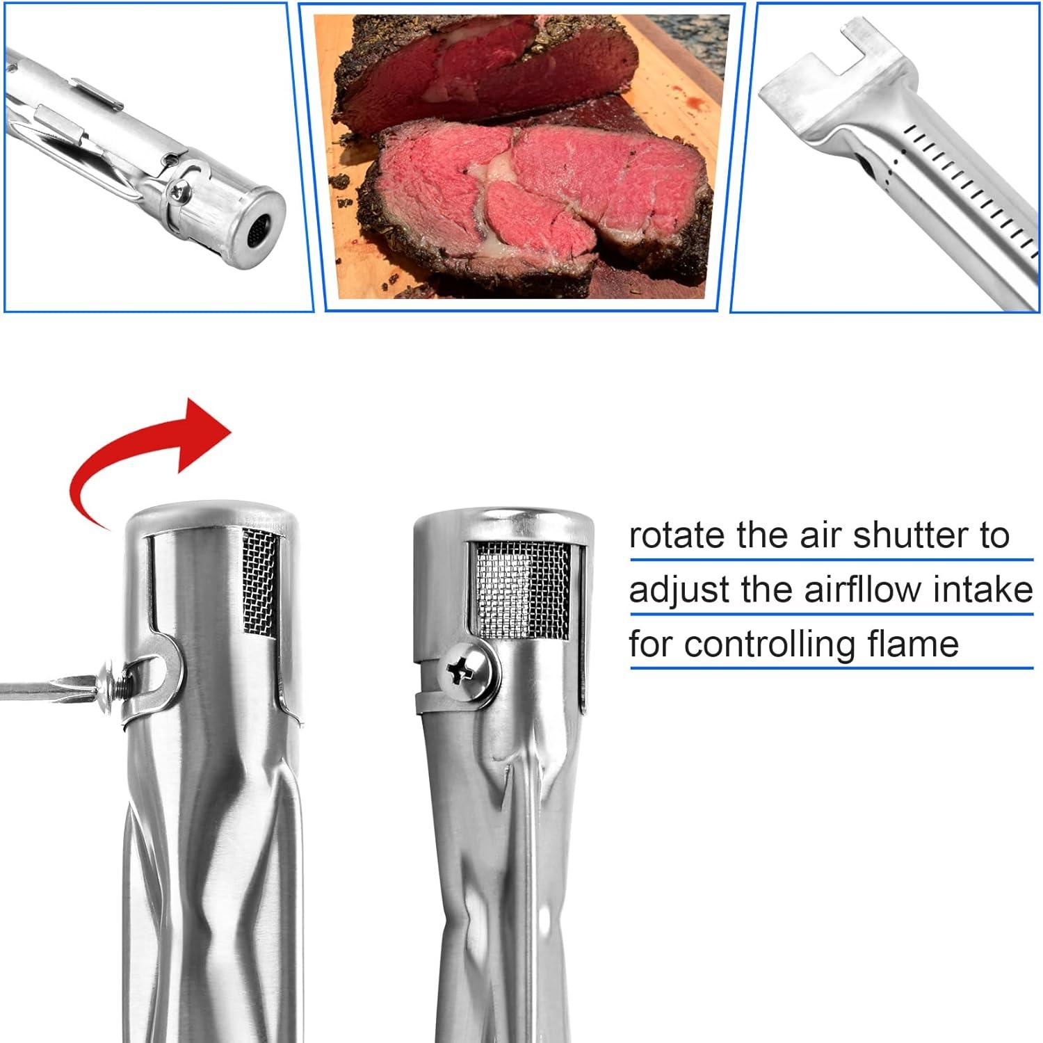 Uniflasy 69785 18 Inch Grill Burner for Weber Spirit I & II 200 Series Spirit E-210 E-220 Spirit S-210, S-220 Gas Grills with Up Front Control Tube Pipe 304 Stainless Steel