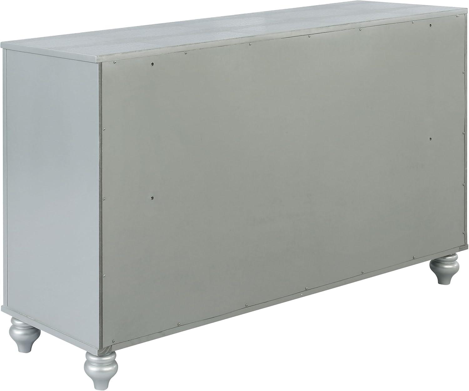Gunnison 6-drawer Dresser Silver Metallic