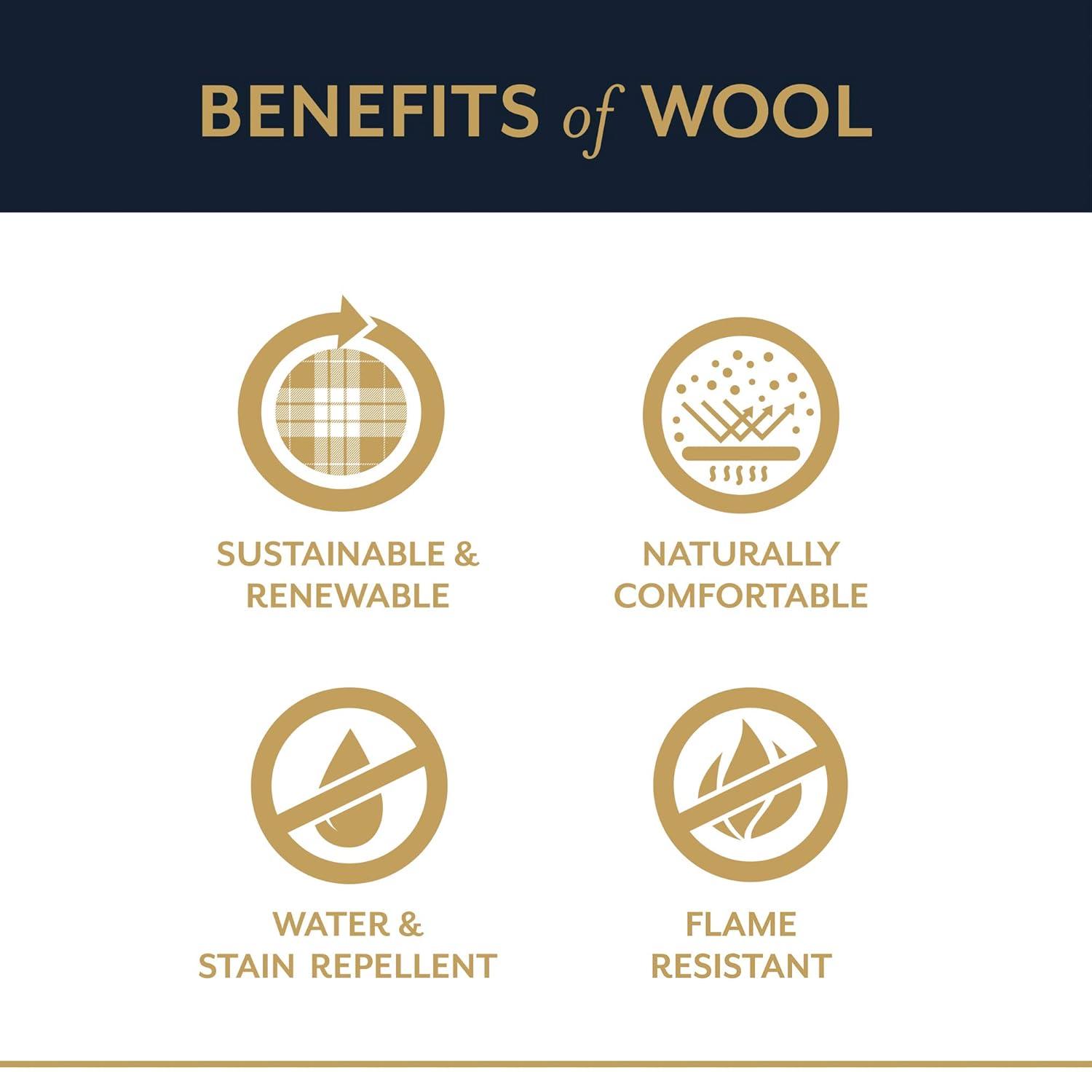 Camel Heather King Size Machine Washable Wool Throw