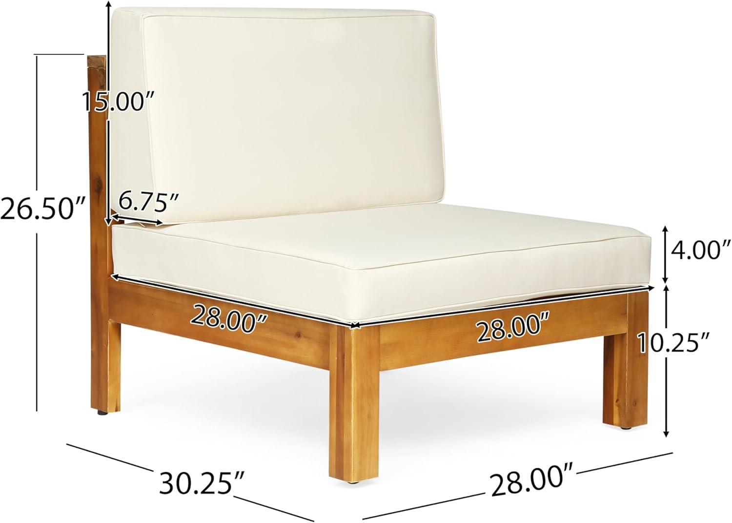 Highland Dunes 30.3'' Acacia Outdoor Patio Sofa