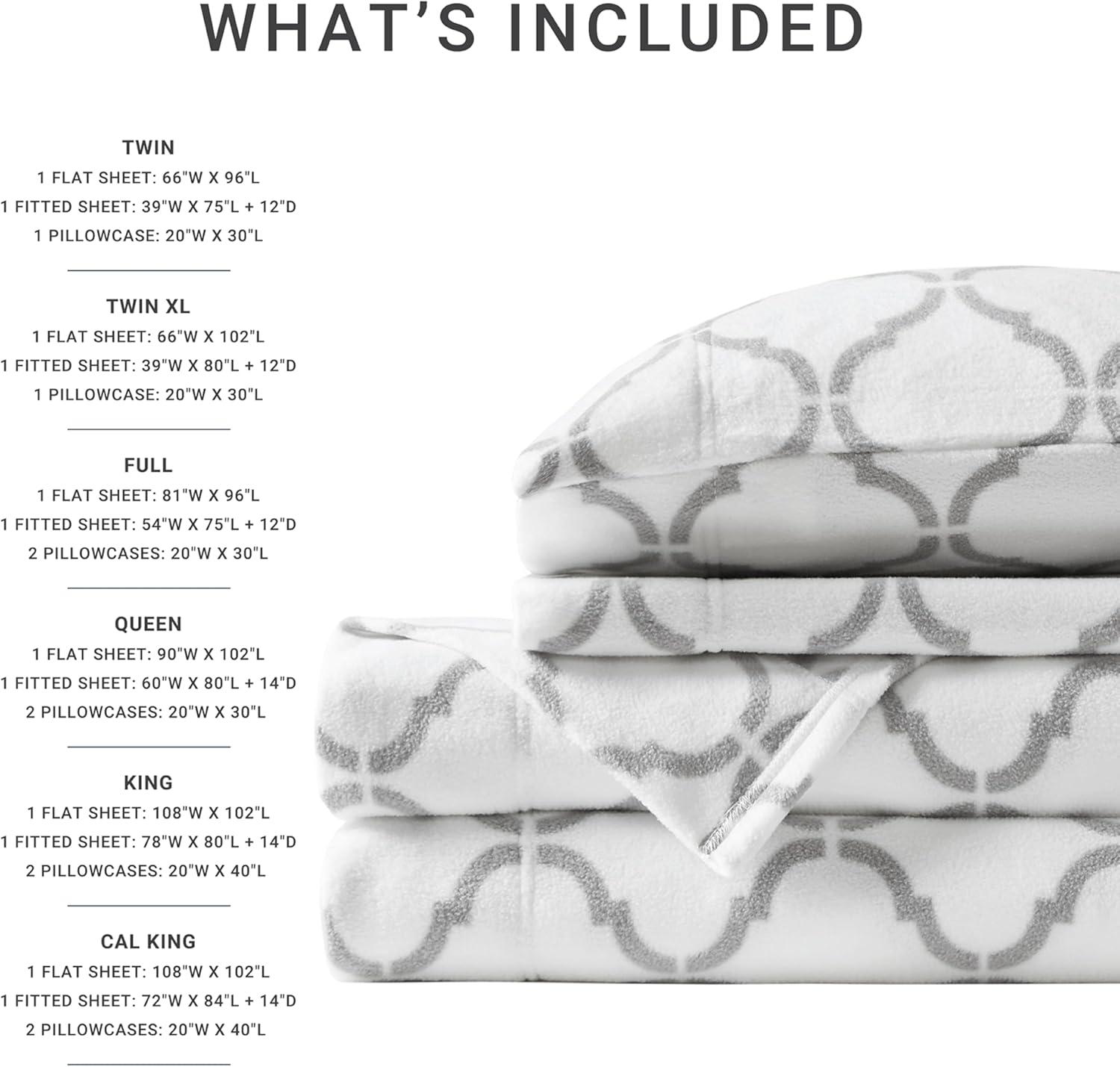 Madison Park Micro Fleece Sheet Set