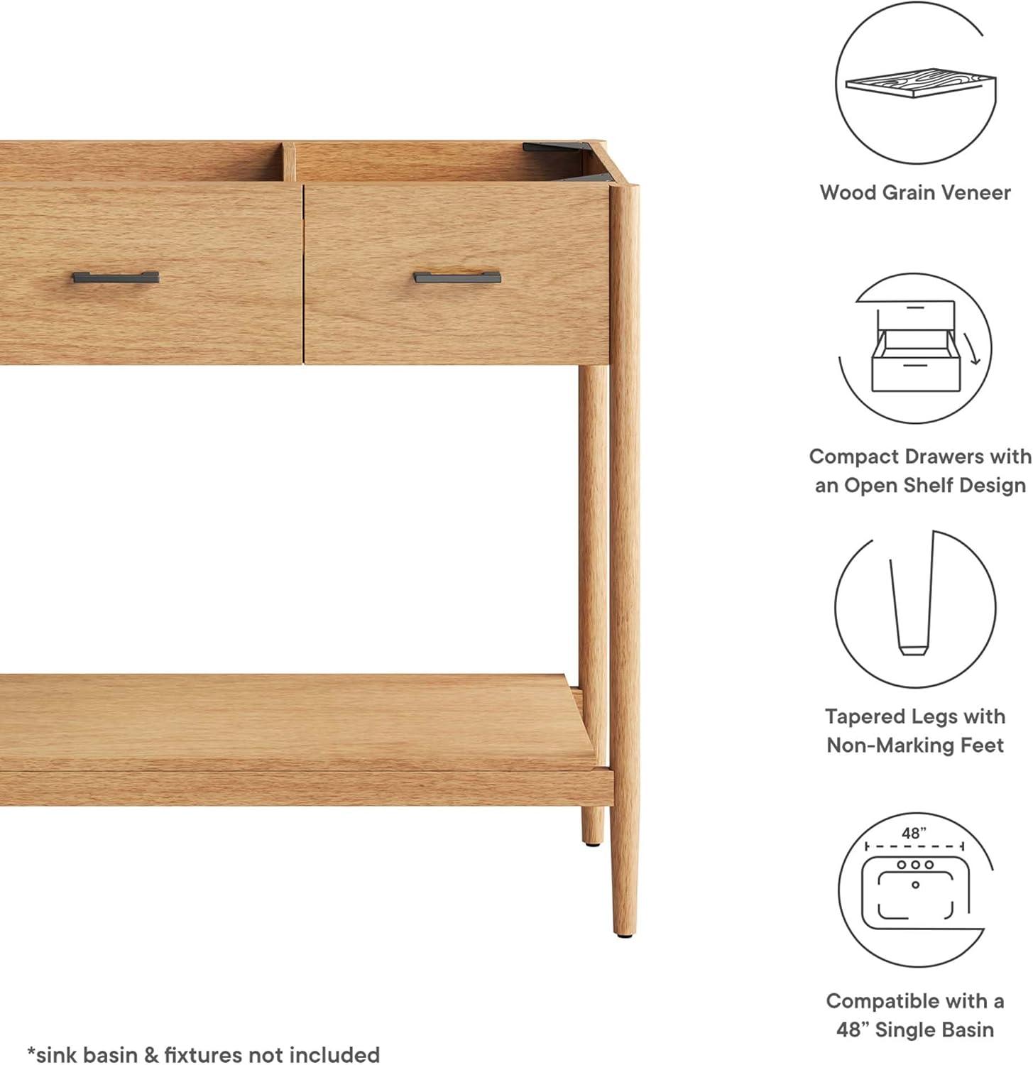 Modway Zaire 46.5" Double Bathroom Vanity Base Only