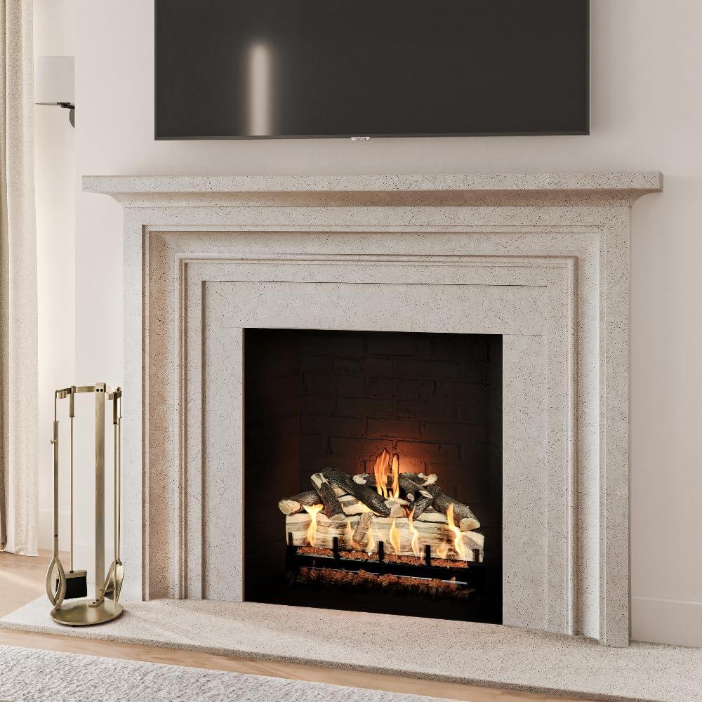 Modern Ember Modern Ember Knoll Fireplace Tool Set - Includes Brush, Shovel, Fire Poker, Tongs, and Stand - Steel