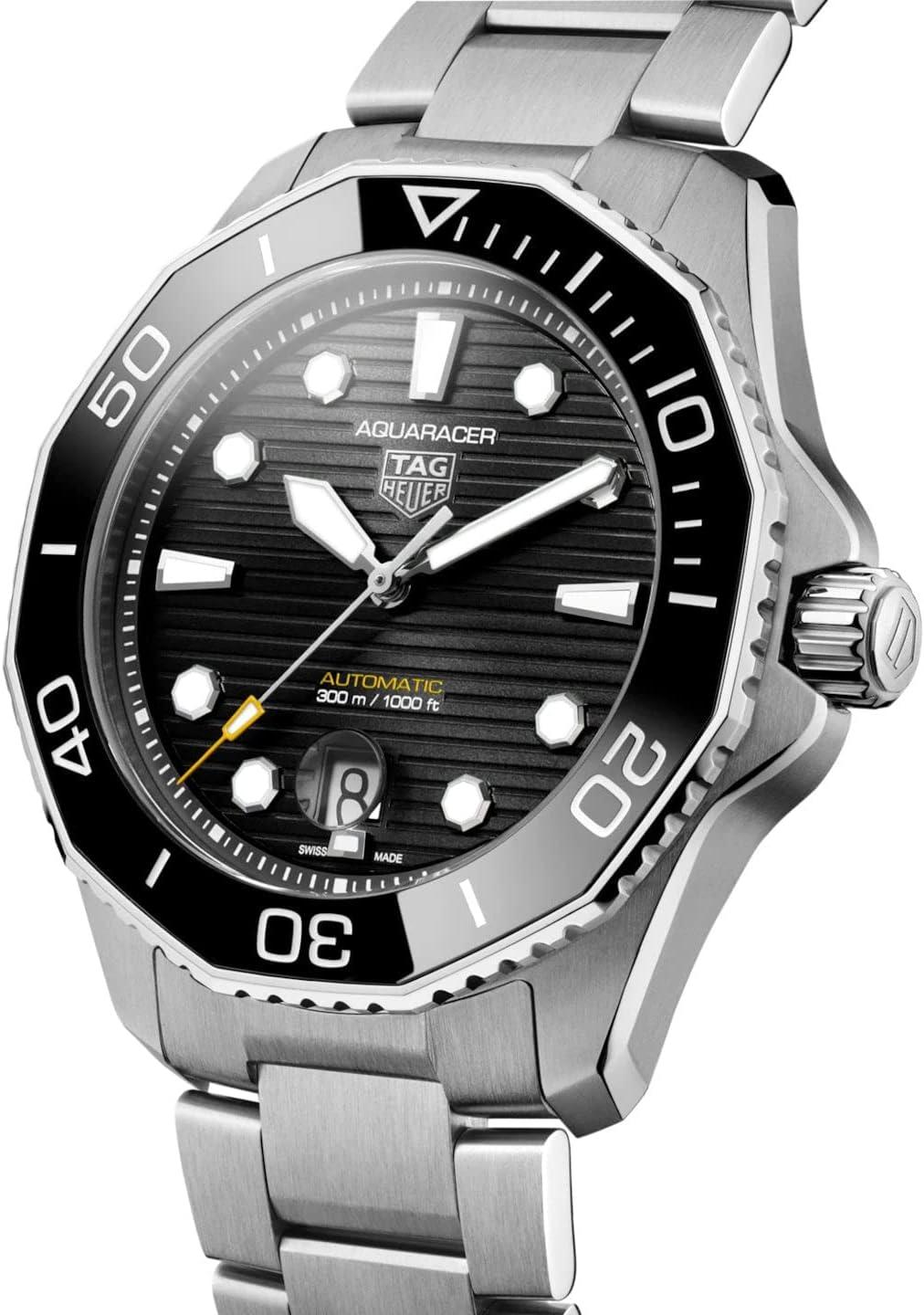 TAG Heuer Aquaracer Professional 300 Automatic Stainless Steel Black Dial Date Divers Mens Watch WBP201A.BA0632