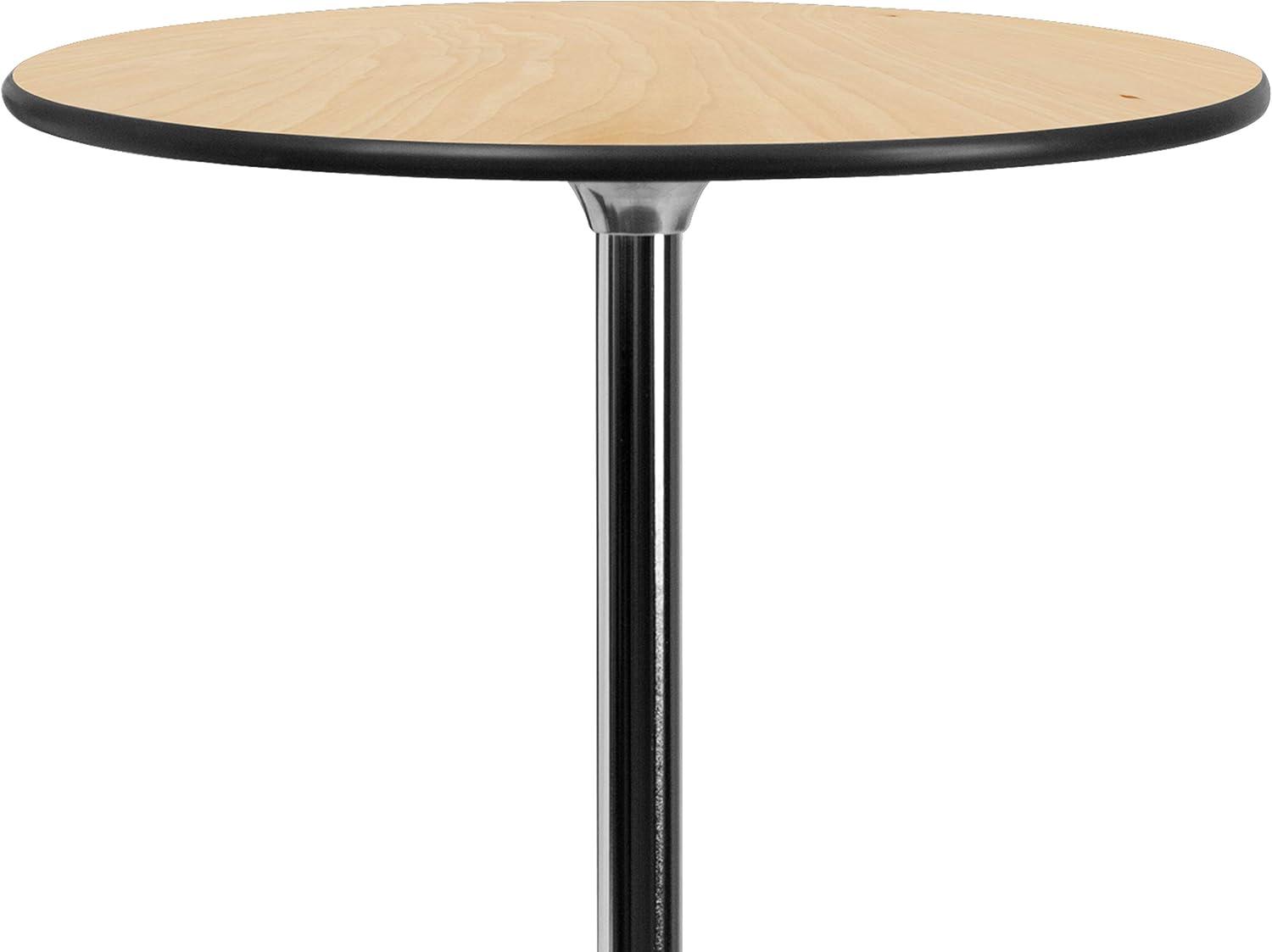 Flash Furniture Marrel Round Wood Cocktail Table with Columns by Flash Furniture