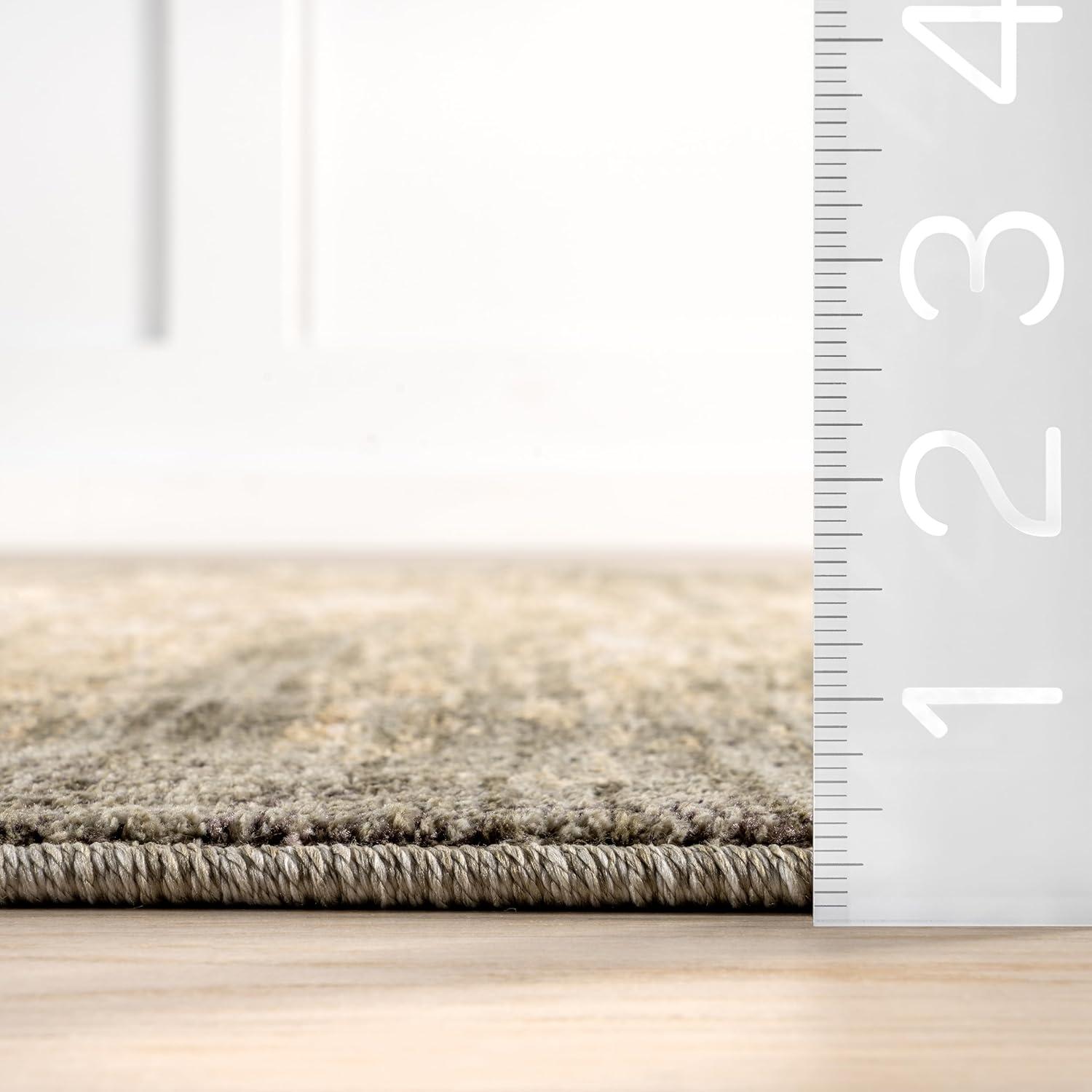 17 Stories Fiadh Abstract Fringe Area Rug