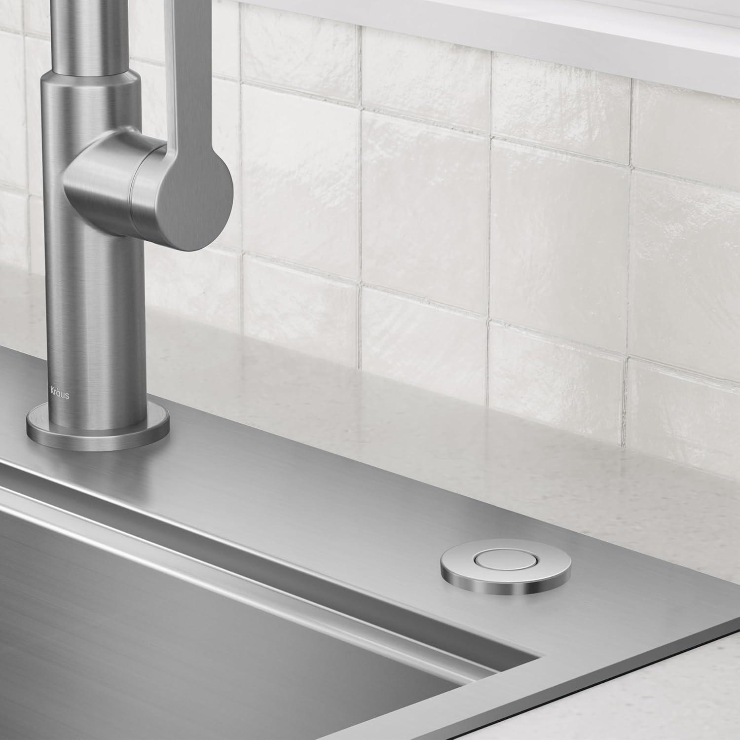 Kraus WasteGuard Stainless Steel Air Switch