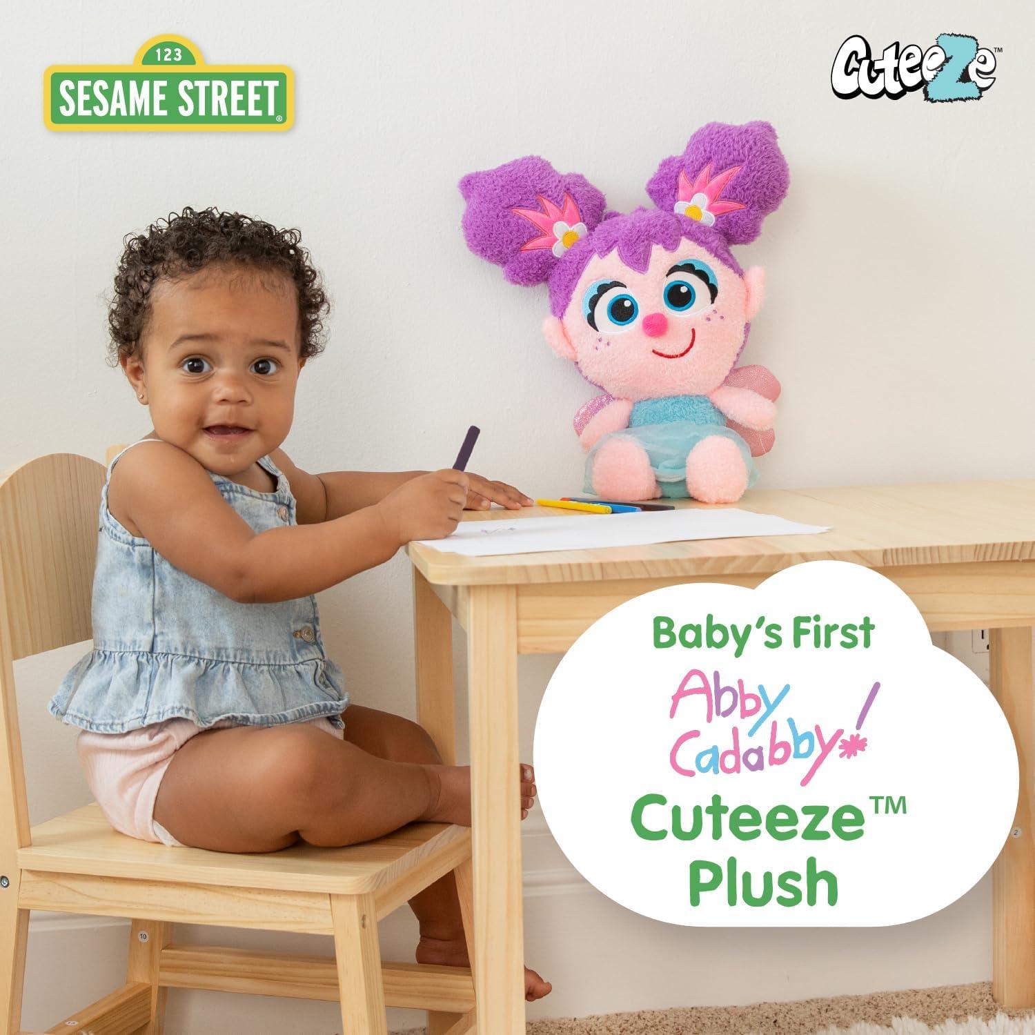 Sesame Street Baby's First Cuteeze Abby Cadabby 12 Inch Collectible Plush Toy