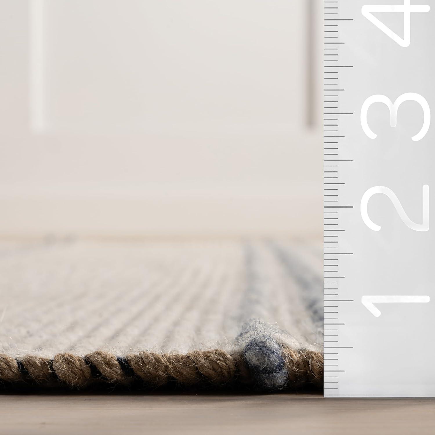 Nuloom Garnet Striped Wool Indoor Area Rug, 5' x 8', Beige