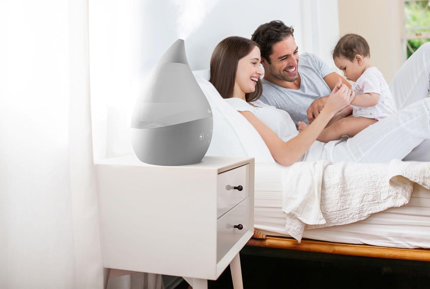 Crane USA Drop 2.0 , 4-in-1 Cool-Mist Humidifier with Aroma Tray & Sound Machine