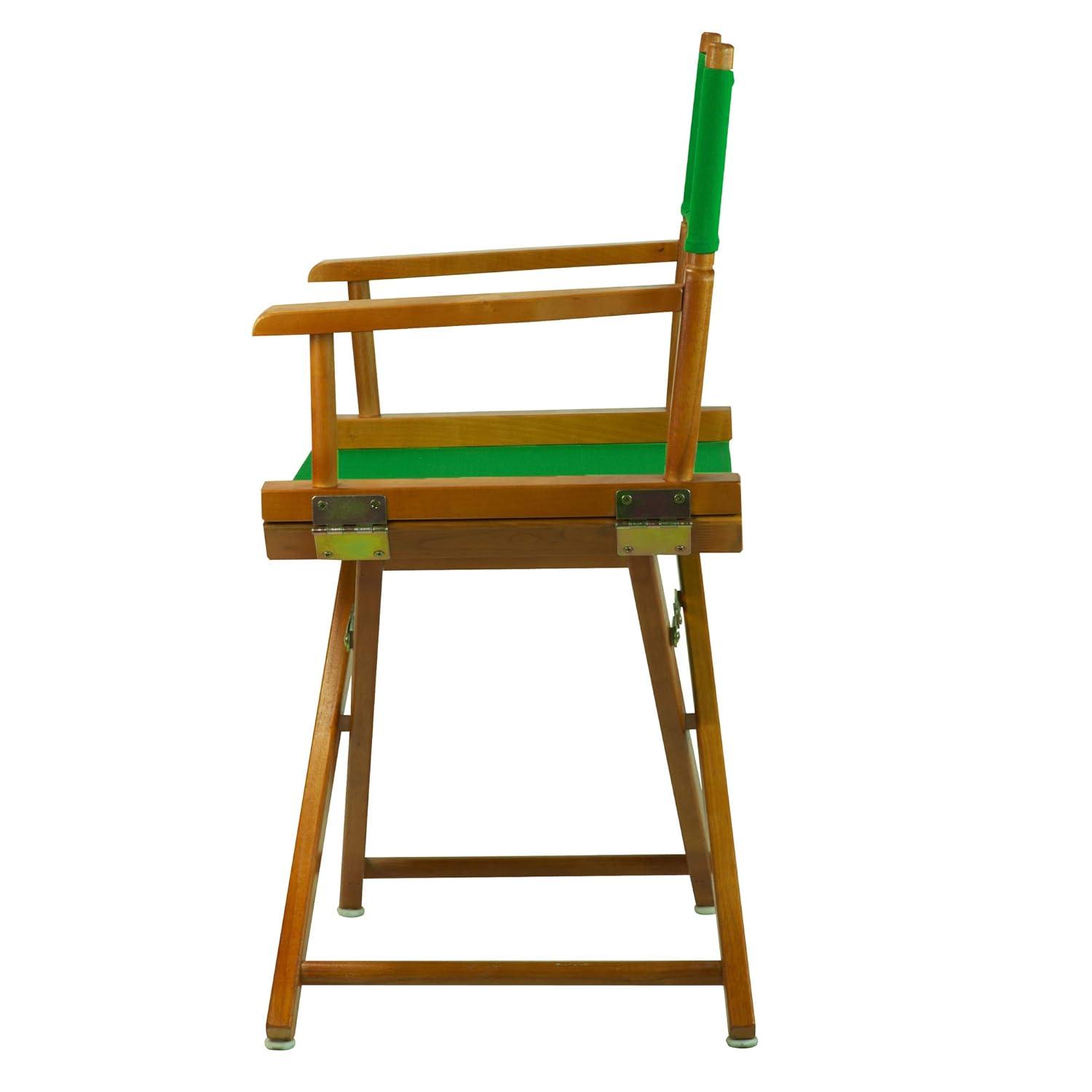 "18" Director's Chair Honey Oak Frame-Green Canvas"