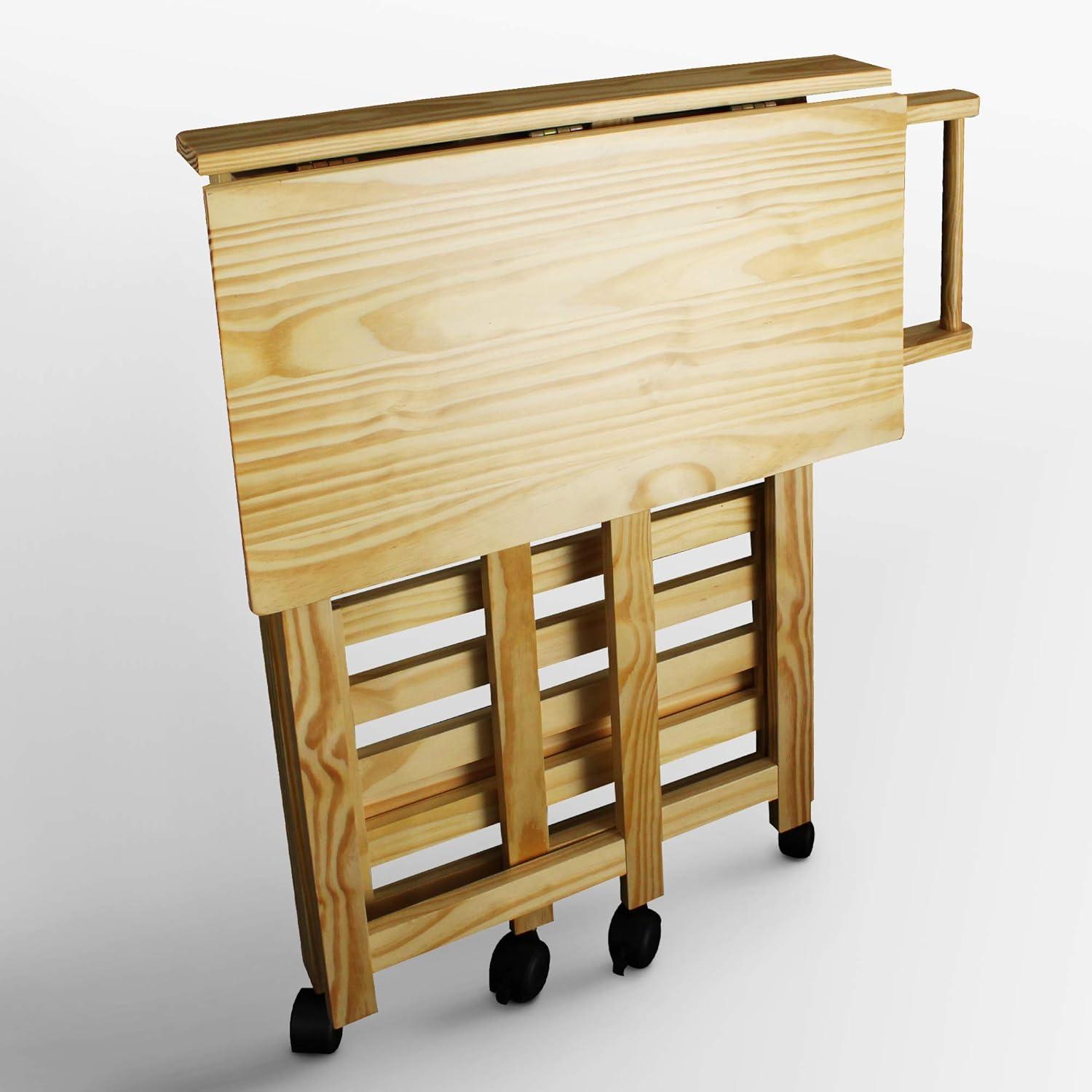 Casual Home 372-30 Trek Folding Kitchen Cart - Natural