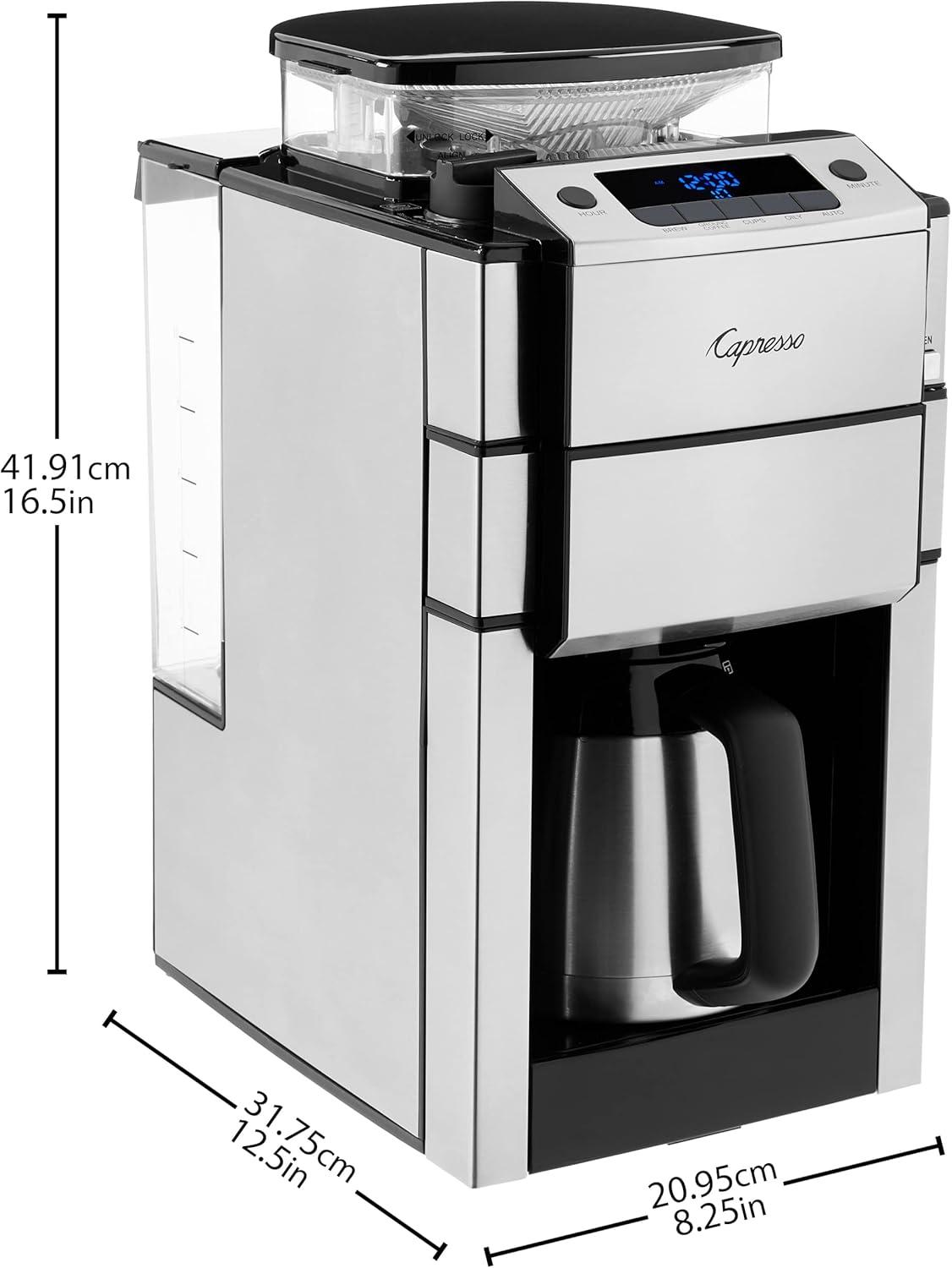 Capresso CoffeeTEAM Pro Plus 10-Cup Coffee Maker with Thermal Carafe