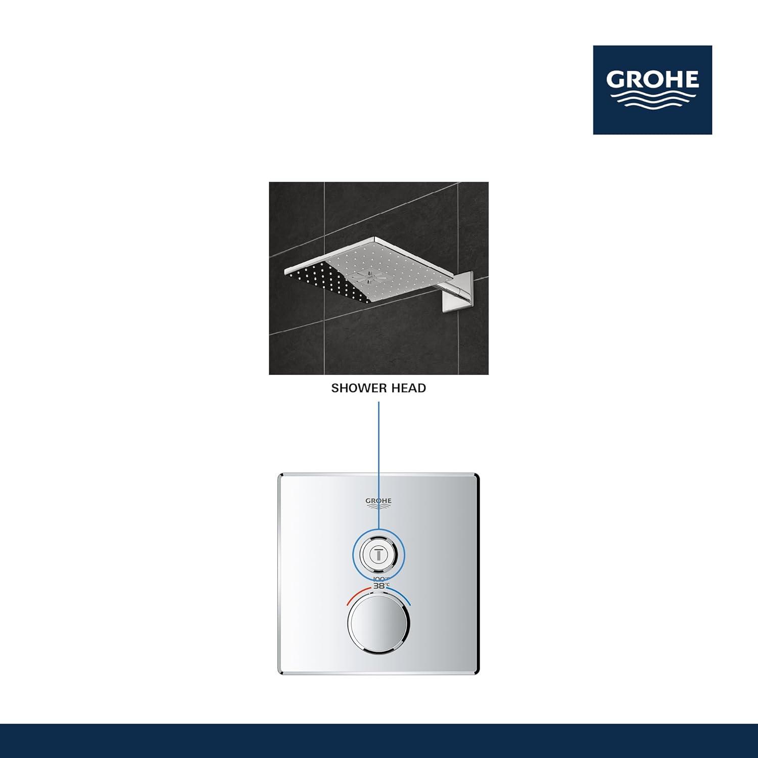 Grohtherm® SmartControl Single Function Thermostatic Trim with Control Module