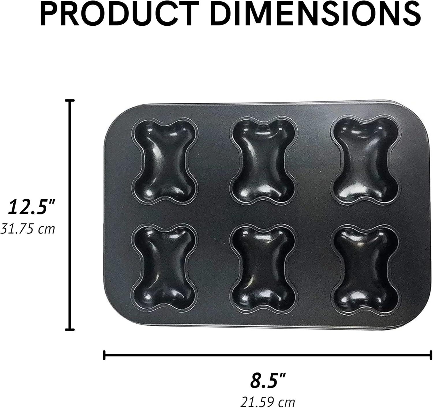 Midlee Nonstick Bone Shape Pan (Cupcake)