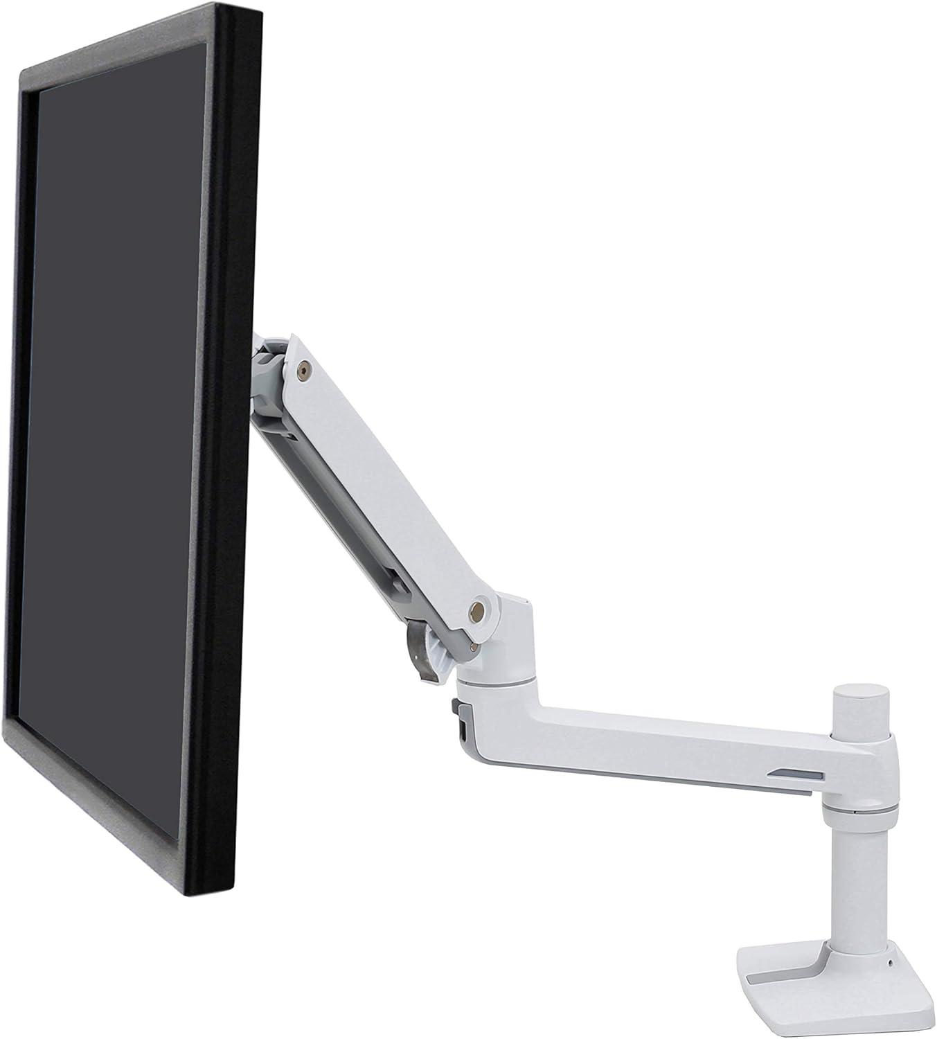 LX Desk Mount LCD Monitor Arm, White