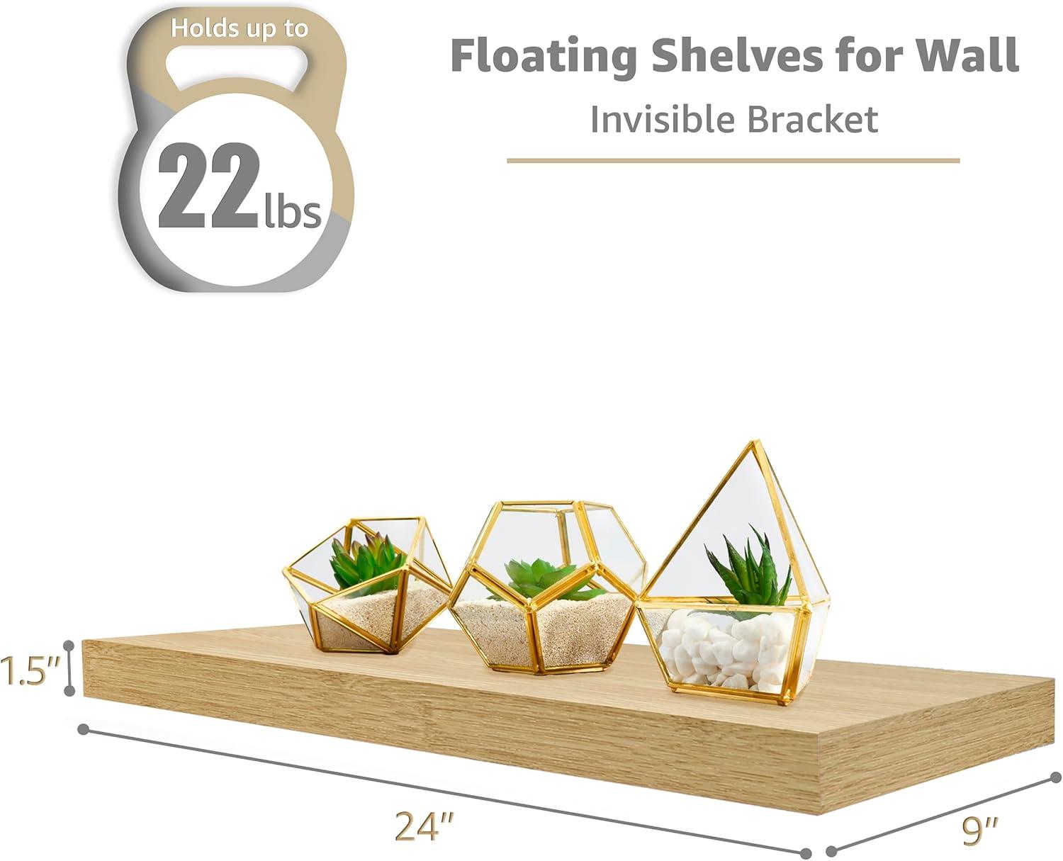 Sorbus Large Wall Mount Floating Shelf