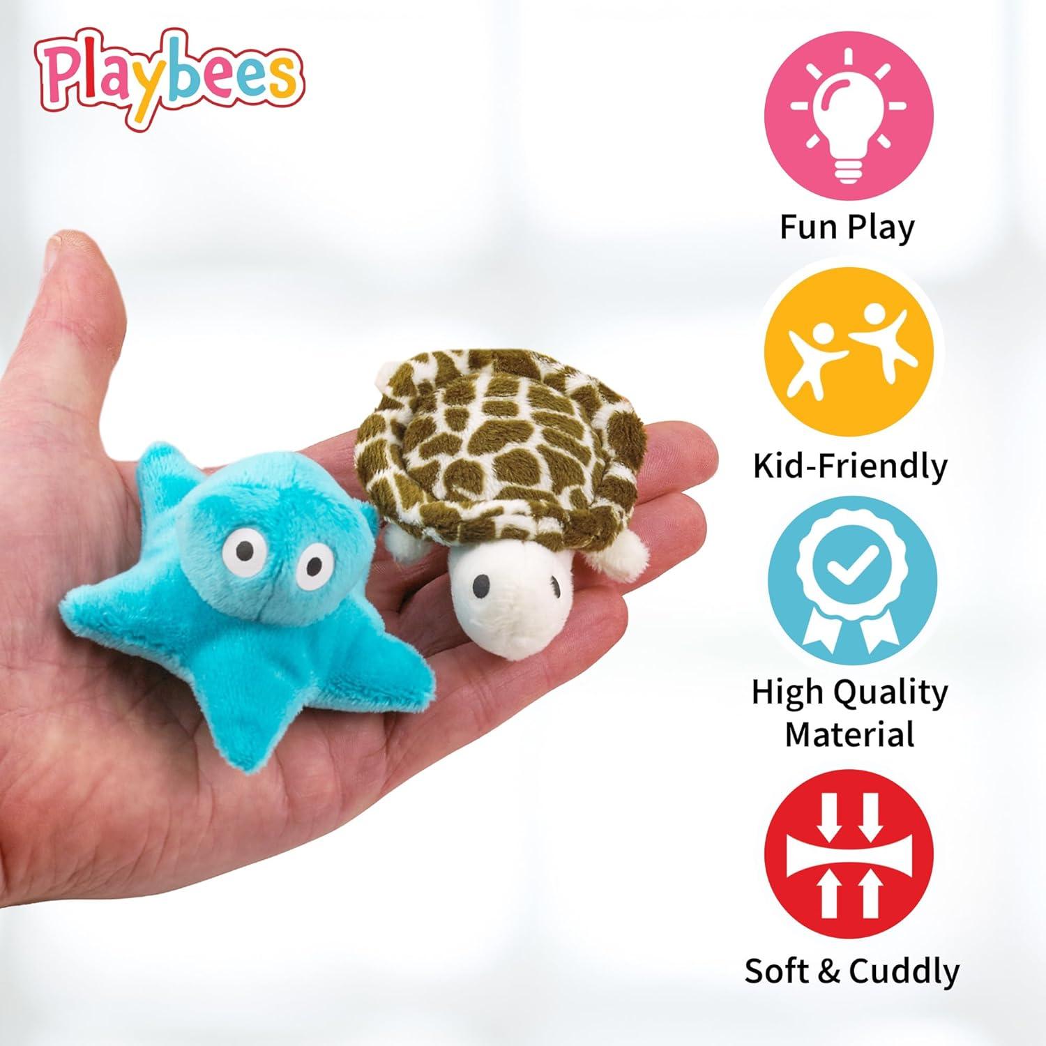 Playbees Sea Animal Plush Toys 24 Pack