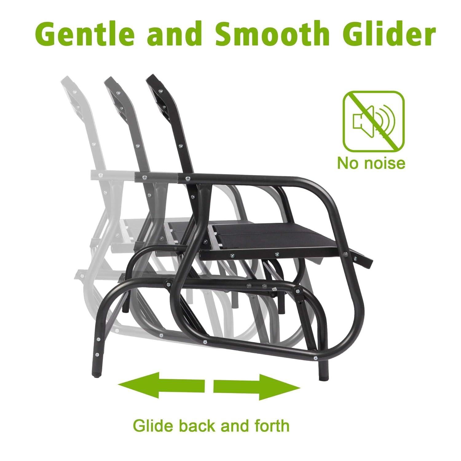 Lark Manor™ Annemaria Glider Metal Bench