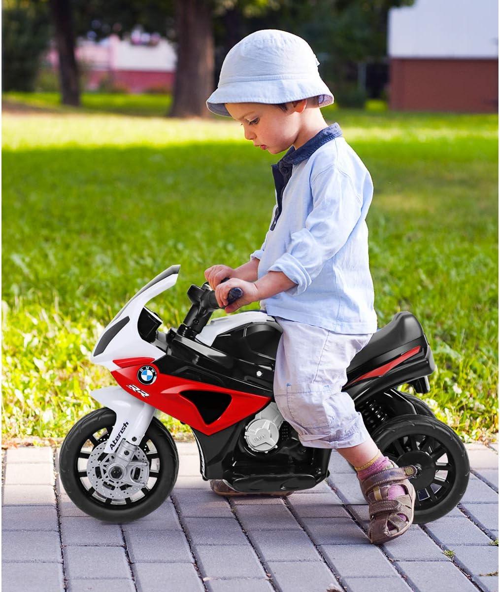 Infans Kids Ride On Motorcycle BMW Licensed 6V Electric 3 Wheels Bicycle w/ Music&Light