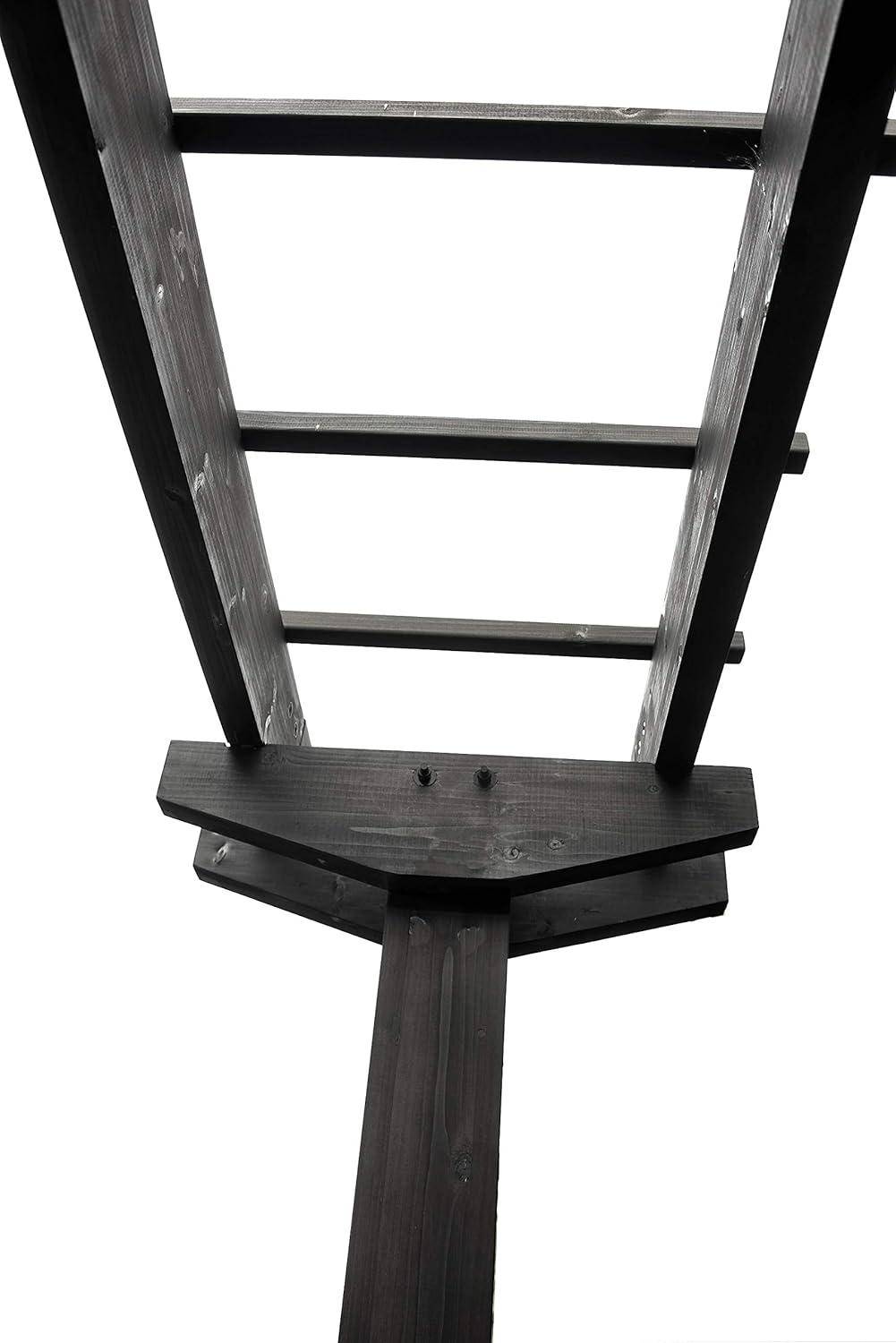 Vita 72" x 90" Wildwood 2 Post Cedar Arbor, Charcoal, VA68896