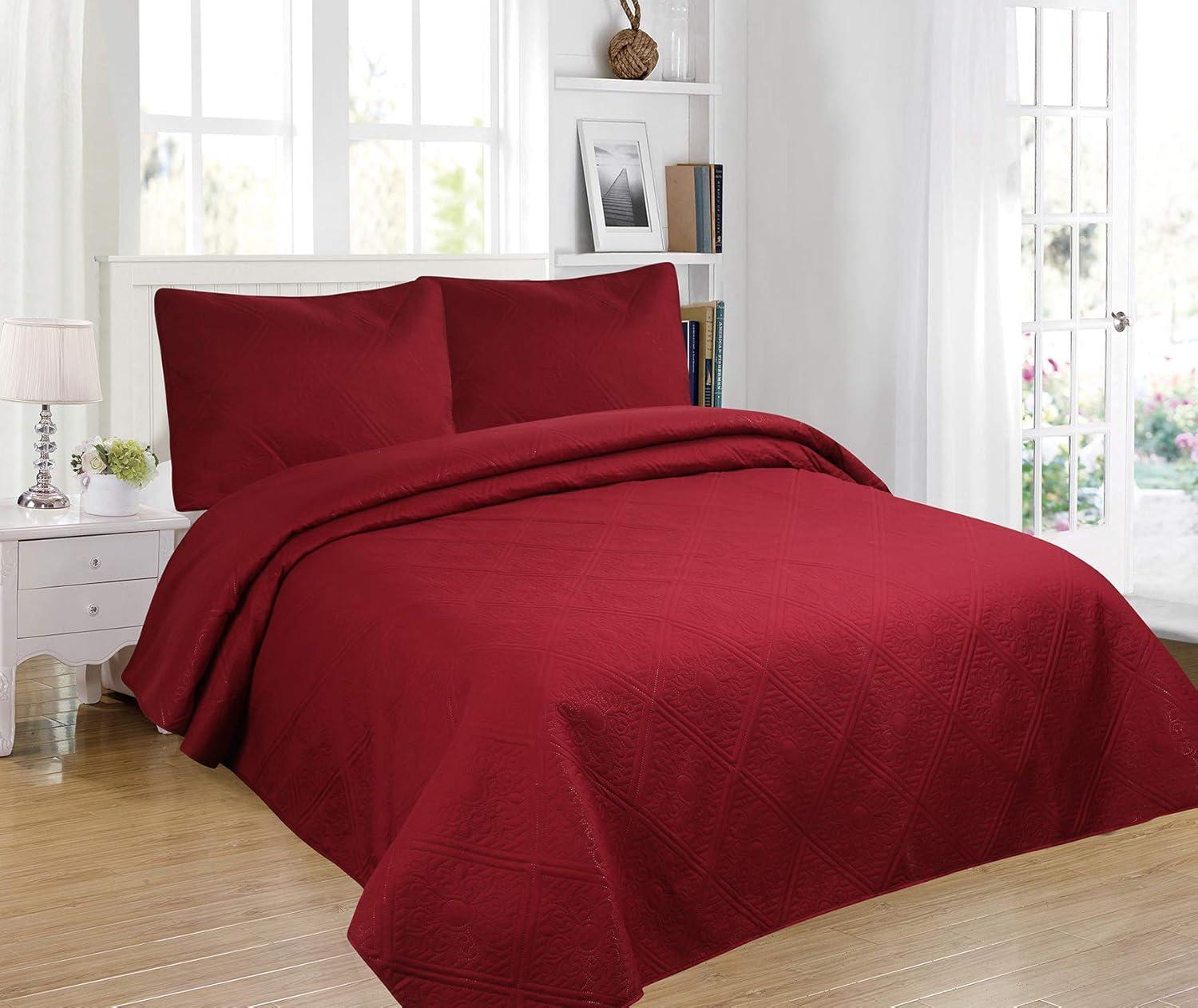 Mellanni Ultrasonic Quilted Coverlet Set