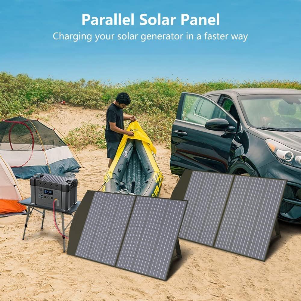 ALLPOWERS S2000 Solar Generator Kit, include 2000W 1500Wh Portable Power Station with 2 Pack SP027 100W Foldable Solar Panel [Shipping Separately]