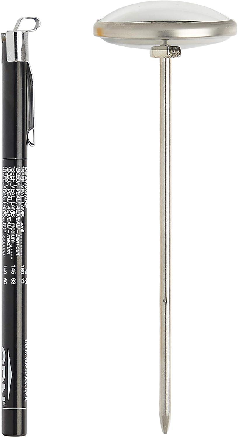 Stainless Steel Digital Meat Thermometer with 1.75" Dial