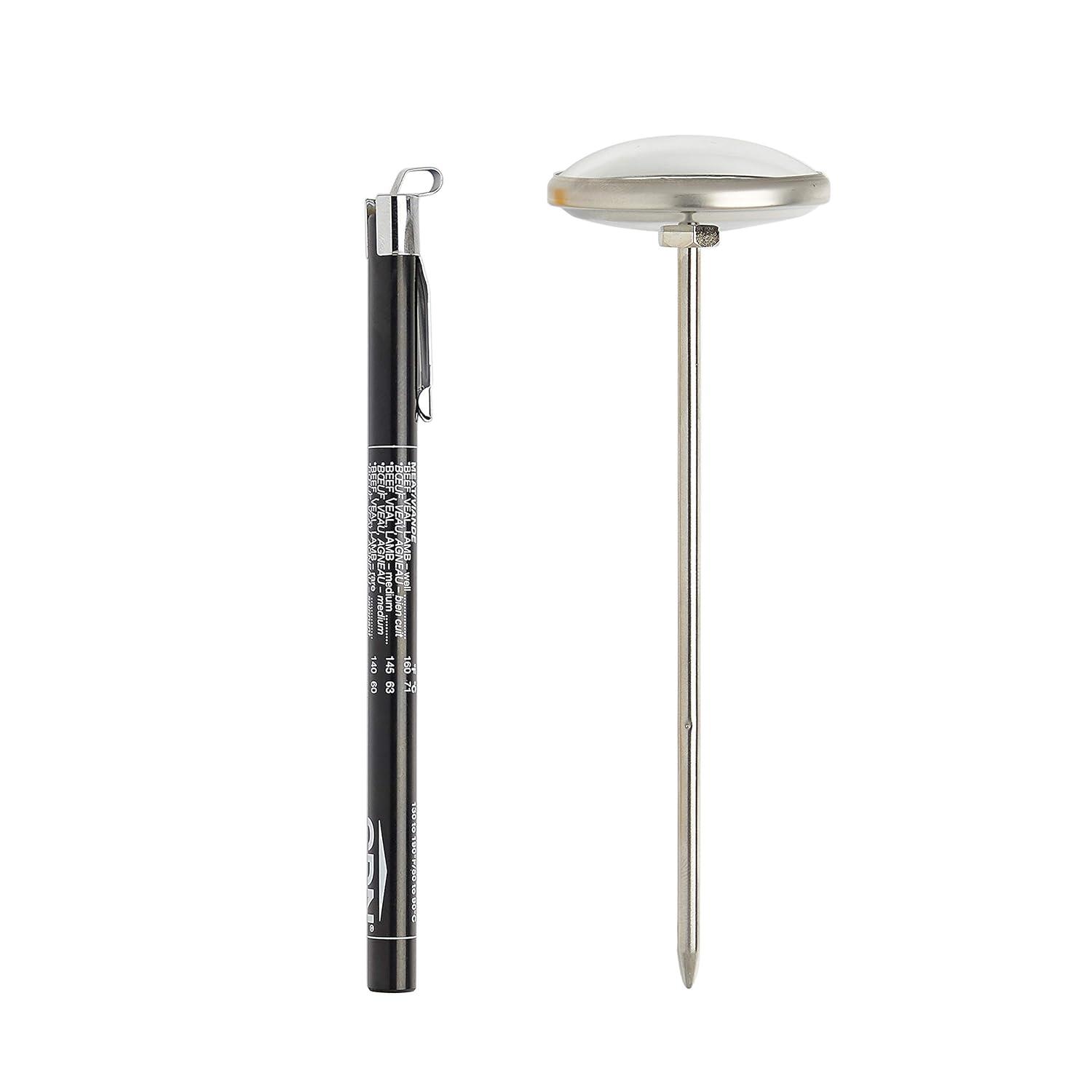 Stainless Steel Digital Meat Thermometer with 1.75" Dial