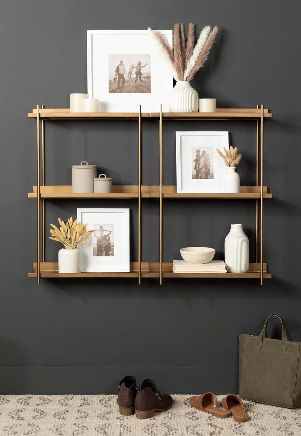 Kate & Laurel All Things Decor Dominic Tiered Wall Shelf